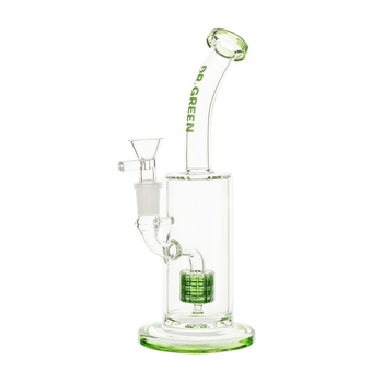 Бонг Dr. Green Bubbler 1xDrum Percolator - Бонги - Бонги стеклянные - Изогнутые бонги - Магазин домашних увлечений homehobbyshop.ru